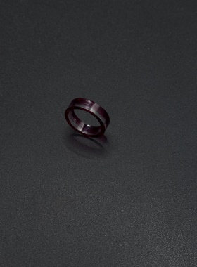 复古风红色滴釉戒指小众设计感高级感指环P11154