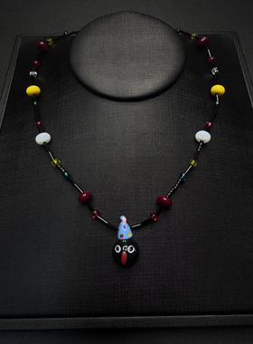 New Vintage古著设计感Pingu小企鹅项链