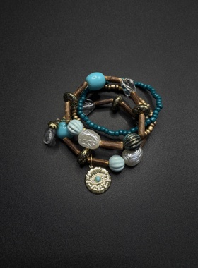 Vintage古着设计感古早风独特小众手链复古手链82355