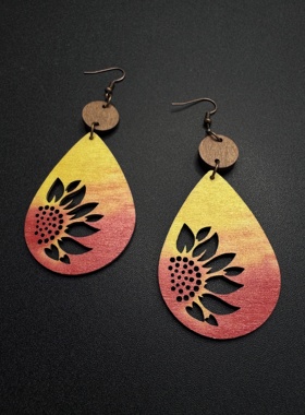 Vintage古着设计感古早风独特小众耳环复古耳环P80955