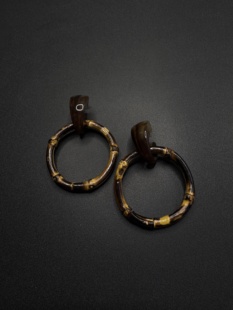 Vintage古着设计感古早风独特小众耳环复古耳环B92204