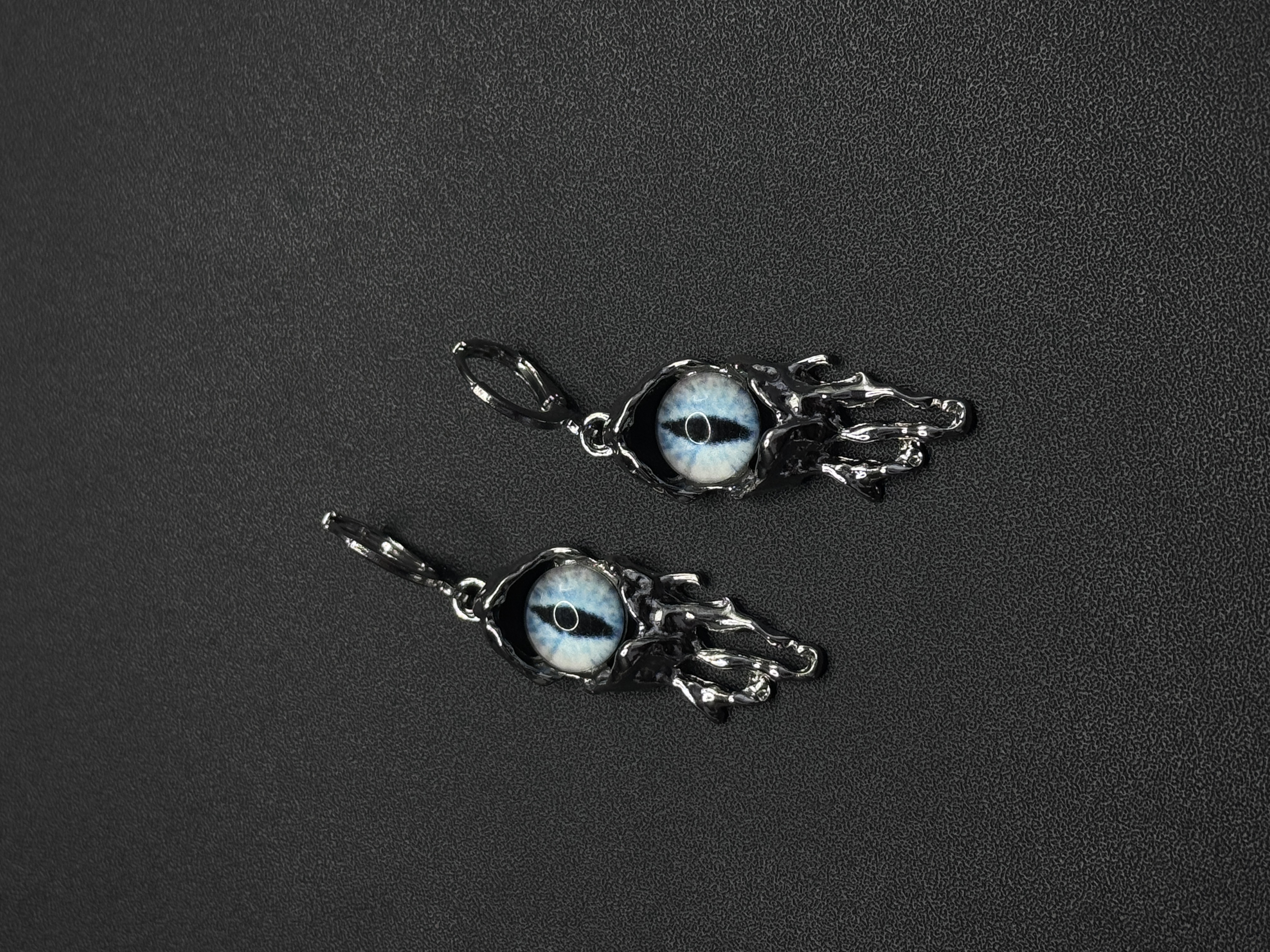 Vintage古著恶魔之眼小众设计感高级耳钉独特废土风耳饰R120155