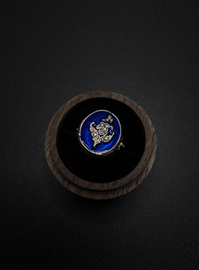 Vintage古着设计感古早风独特小众戒指F40909