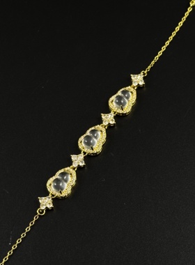 Vintage古着新中式国风葫芦手链轻奢小众精致手链R50203