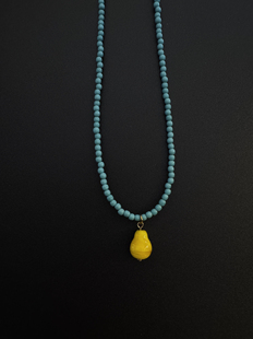 Vintage古着设计感古早风独特水果项链R62959