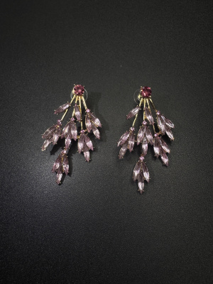 New Vintage古著设计感古早风Pink branches耳饰