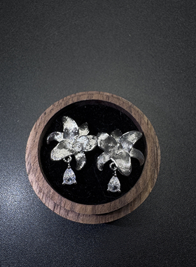 Vintage古着设计感古早风独特小众耳钉P60860