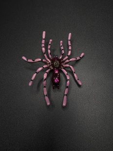 New Vintage古著设计感Vintage古早风蜘蛛胸针