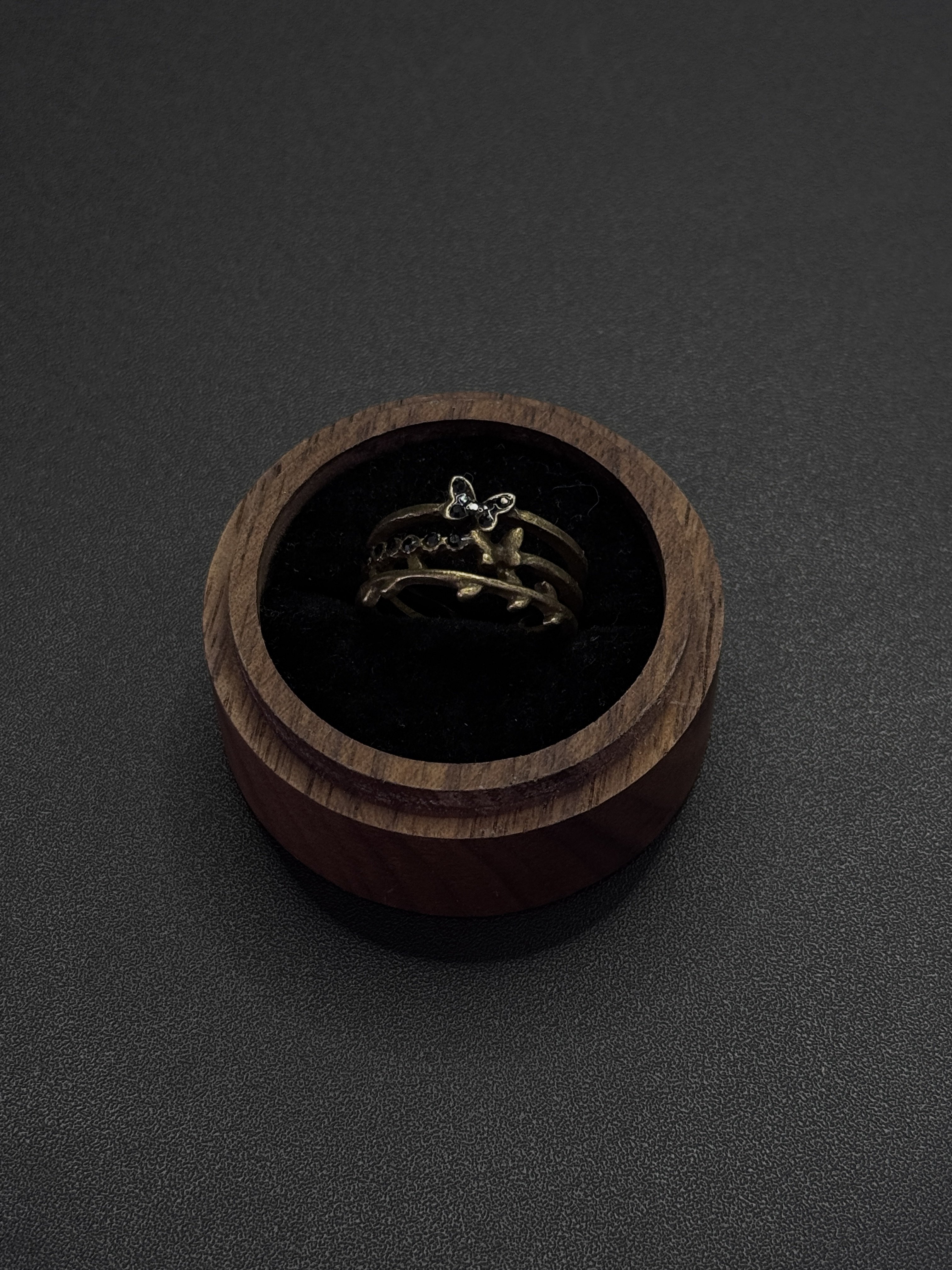 中古vintage开口戒指女复古小众设计感古着指环P121957