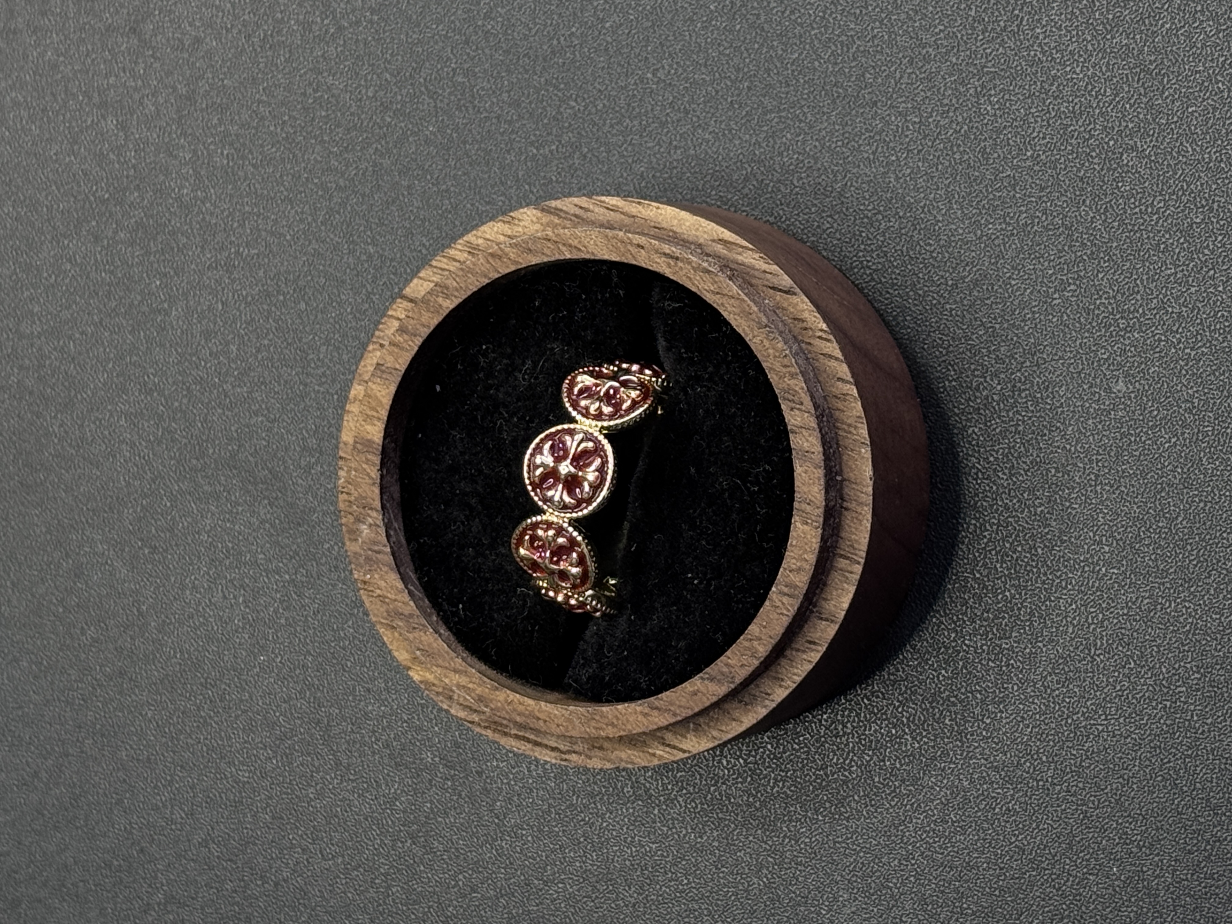 Vintage古著轻奢复古宫廷风戒指女重工气质独特时尚指环R112360