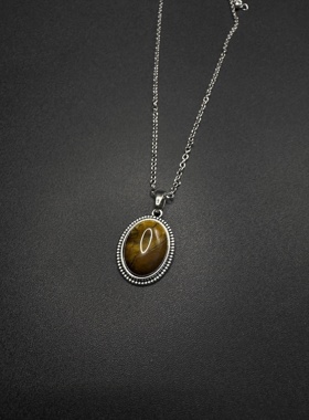 Vintage古着设计感古早风独特小众项链复古项链B101614