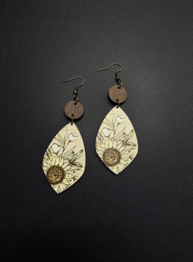 Vintage古着设计感古早风独特小众耳环复古耳环P80959