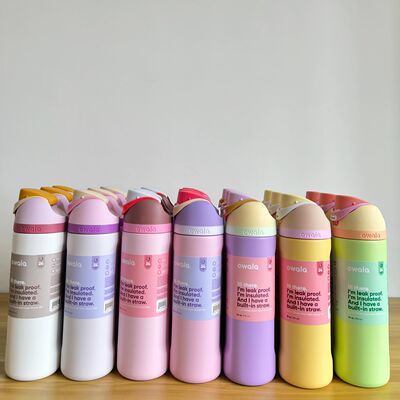 owala freesip 40OZ不锈钢带吸管保温杯运动水杯保温杯车载杯