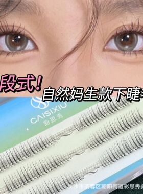 彩思秀C02分段式嫁接假睫毛自然仿真仙子毛单簇自粘新手卷翘好用