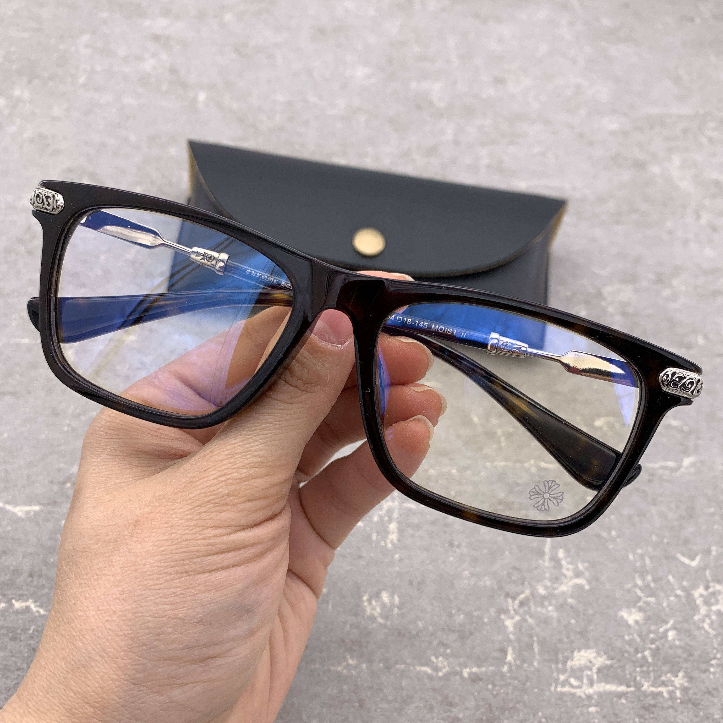 新款眼镜框架 复古板材黑框方框胖脸男士近视眼镜架 moist