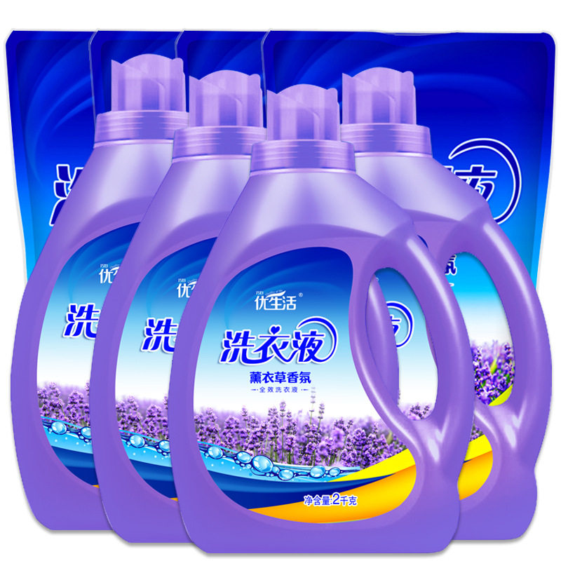 洗衣液促销组合装瓶袋装香味持久
