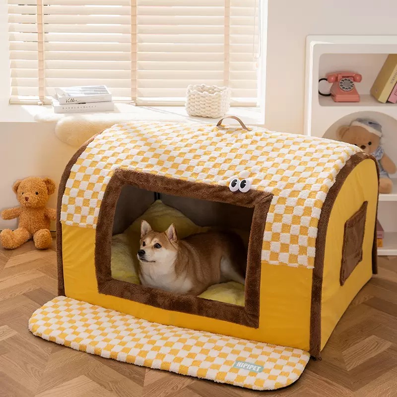 25年新款狗窝秋冬保暖封闭式抽屉窝大型犬金毛柴犬宠物窝四季通用
