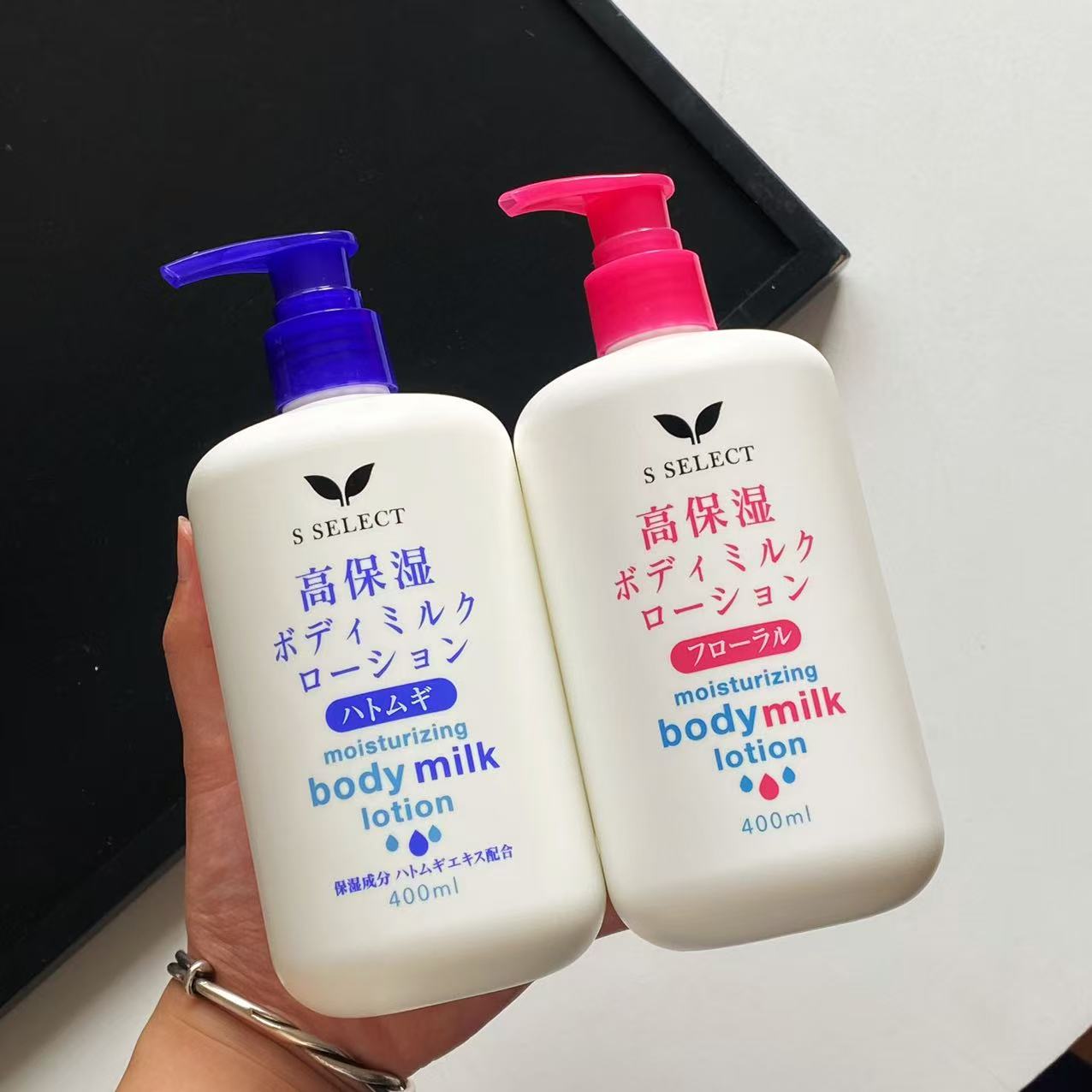 S SELECT 高保湿温和身体乳持久香氛滋养花香/薏仁/无香料 400ml