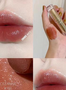 [保税]日本CEZANNE倩诗丽白胖子口红金管101唇膏豆沙色奶茶色105