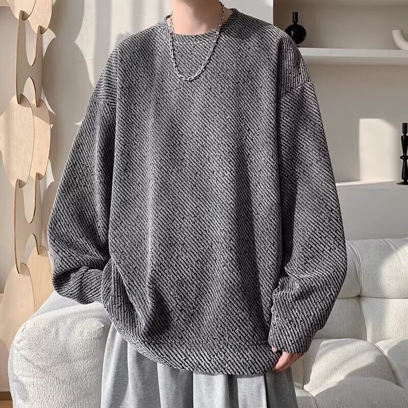 新款长袖卫衣ins宽松圆领上衣