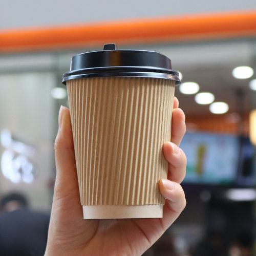 纸杯商用热饮杯咖啡杯双层奶茶杯