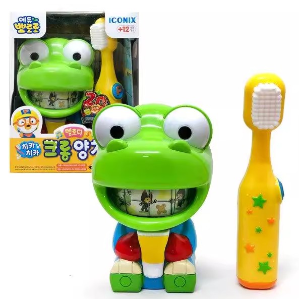 韩国宝露露pororo仿真宝宝学习早教刷牙爱牙养成习惯训练儿童游戏