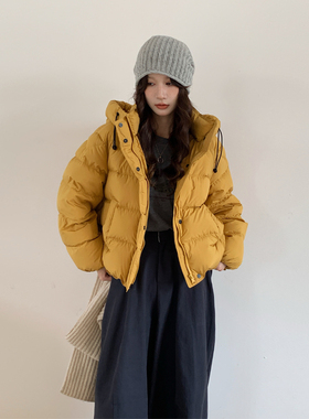 MISS CLT 95白鸭绒冬季连帽短款羽绒服女新款小个子百搭洋气简约