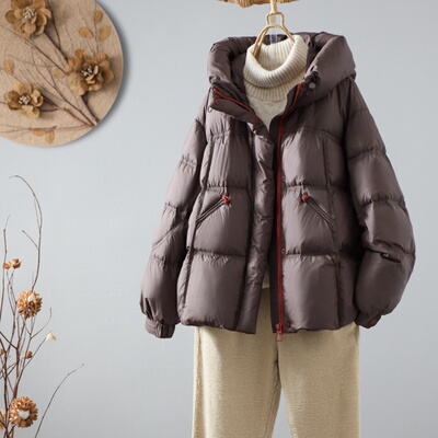 芯依梦聚酯纤维短款通勤宽松