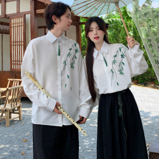 国风汉服初中学生合唱朗诵古风新中式演出服高中生运动会校服套装