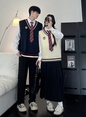 合唱朗诵演出班服学院风毛衣校服