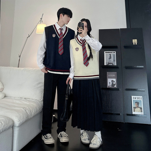 合唱朗诵演出班服学院风毛衣校服