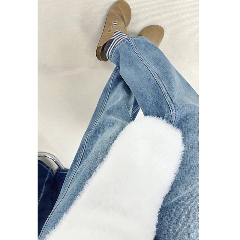 版阔牛仔腿裤春秋冬202R24021404新女款春季女装高腰垂感宽松窄显