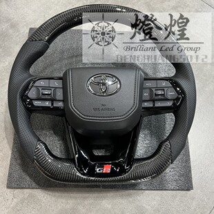 适用HIACE 200系3型4型改装方向盘海狮钛盘运动碳纤款方向盘总成