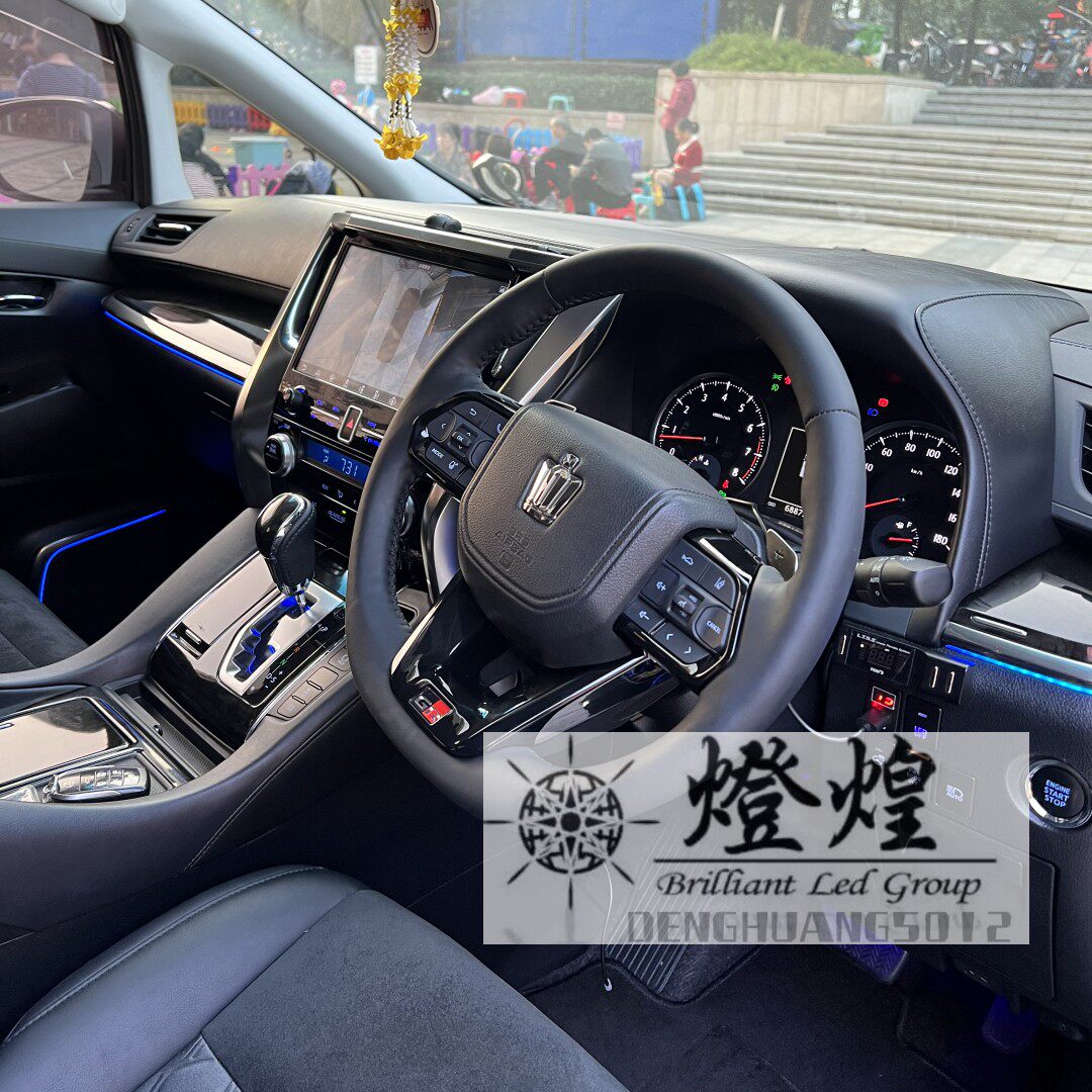 alphard/vellfire30系埃尔法20系可定制带铝拨片皇冠标方向盘总成