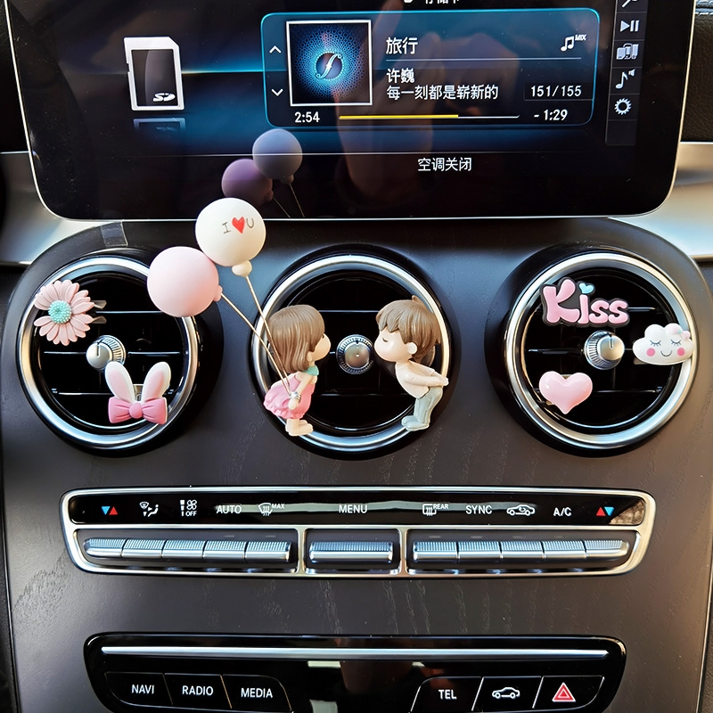 小鹏g6车载空调出风口装饰p7/g9/x9/p5车内可爱汽车摆件女