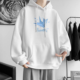 小常规卫衣印花款潮牌众男女宽松创意原创连帽加绒春秋设计青少年