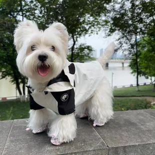 宠物潮牌冲锋衣泰迪比熊雪纳瑞法斗狗狗猫咪秋冬保暖衣服