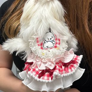 宠物马尔济斯比熊约克夏泰迪幼犬超小体裙子猫咪狗狗衣服夏季薄款