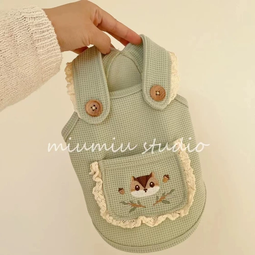 Лесная вышитая кружевная вафельная вафельная вафель