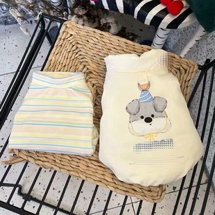 可牵引宠物加厚棉衣泰迪猫咪小型犬比熊博美狗狗衣服冬天秋冬装