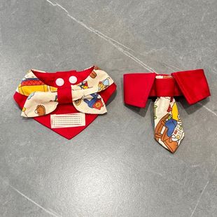 可爱围巾三角蝴蝶结小型围兜狗狗宠物口水猫咪围脖项圈宠物猫