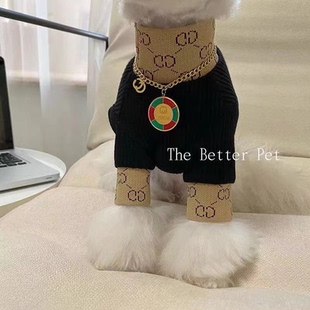 网红宠物秋冬衣服泰迪雪纳瑞比熊小型犬猫咪保暖打底衫 潮 狗狗服装