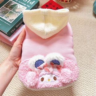 狗狗衣服秋冬保暖可爱背心防掉毛比熊泰迪雪纳瑞宠物带帽服饰棉衣