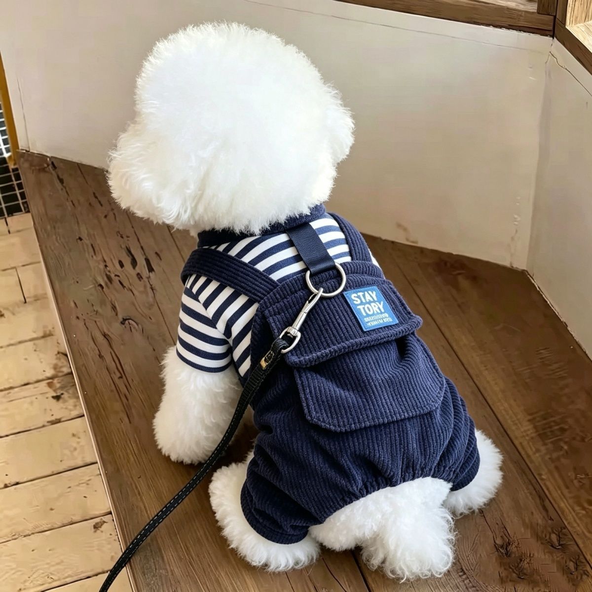 宠物秋冬装冬款泰迪比熊雪纳瑞小狗狗四脚棉衣服小型幼犬保暖加绒