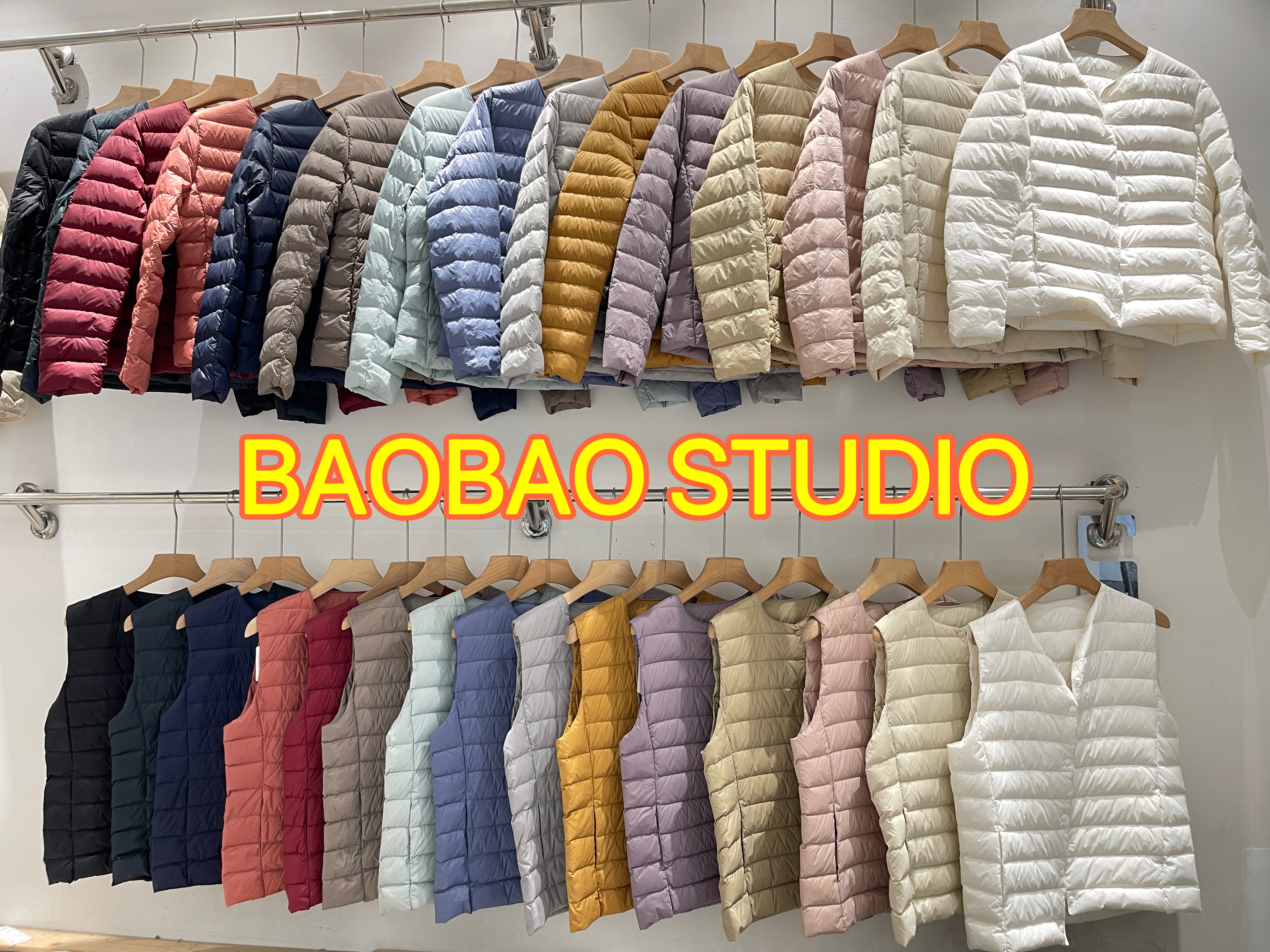 特价福利~日单纯元尾 秋冬j实用的轻薄圆领V领羽绒服背心马甲女款