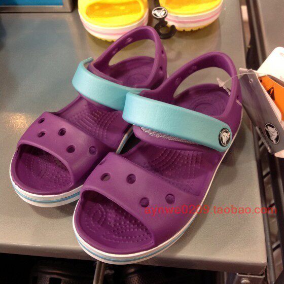 Crocs/卡骆驰国内代购卡骆班儿童凉鞋女童夏季沙滩透气鞋12856
