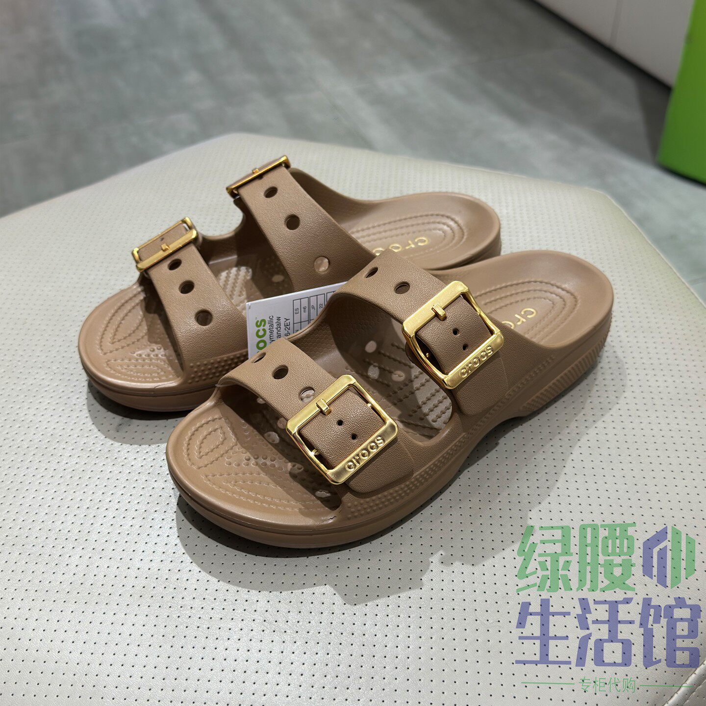 Croc/卡骆驰国内代购经典自在女士户外一字凉鞋沙滩鞋女鞋213586