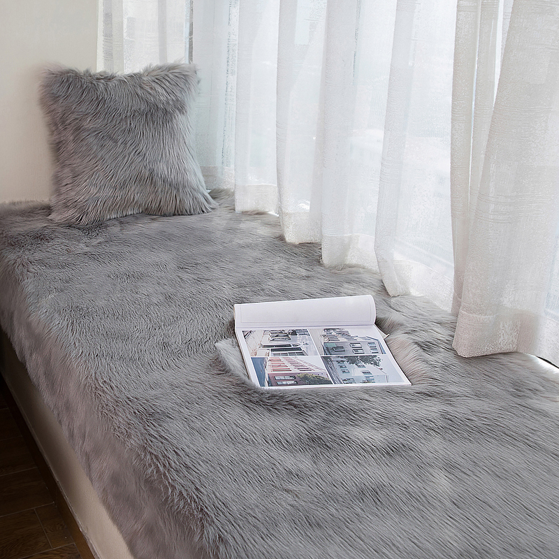 长毛绒飘窗垫加厚毯窗台垫昱希