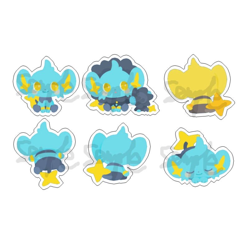 动漫游戏周边口袋妖怪神奇宝贝小电狮透明亚克力挂件现货满百包邮