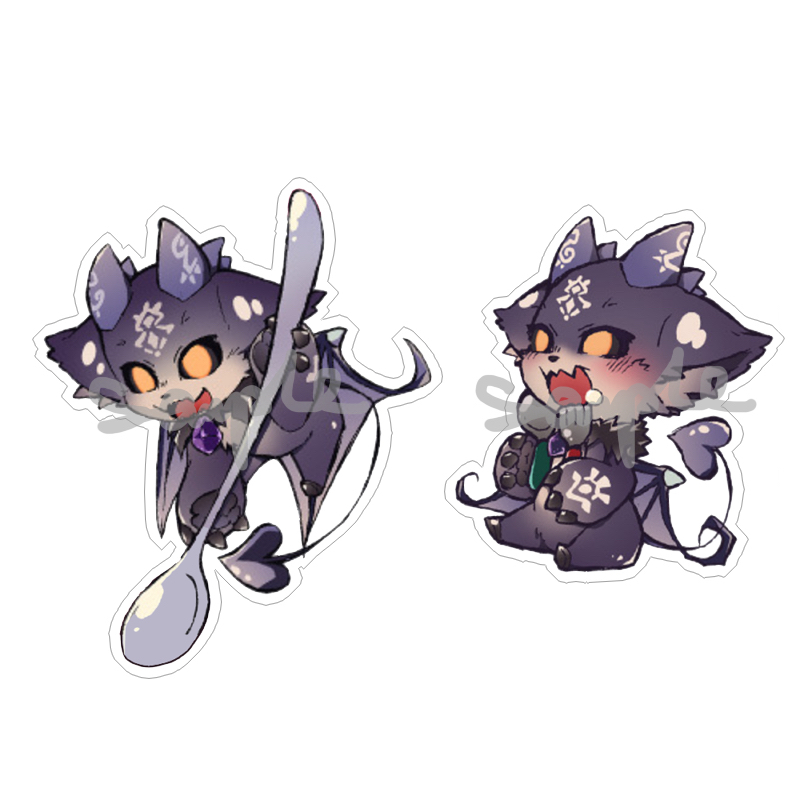 动漫游戏周边V Tuber Devi Q版恶魔透明亚克力挂件吊坠现货满包邮